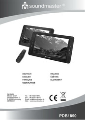 SOUNDMASTER PDB1850SW Manual