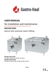 Gastro-Haal KE-200 User Manual
