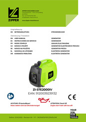 ZIPPER MASCHINEN ZI-STE2000IV User Manual