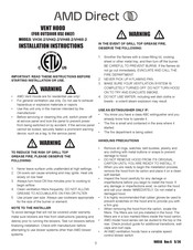 AMD DIrect VH60-2 Installation Instructions Manual