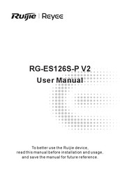 Ruijie Reyee RG-ES126S-P V2 User Manual