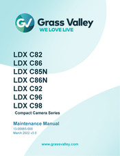 GRASS VALLEY LDX C92 Maintenance Manual