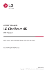 LG CineBeam Al ThinQ HU710PW-GL Owner's Manual