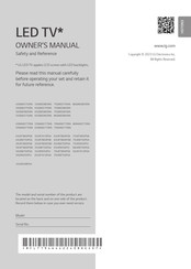 LG 50UR7800PSM Owner's Manual