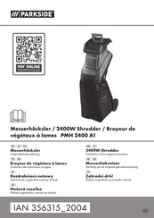 Parkside PMH 2400 A1 Translation Of The Original Instructions