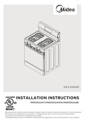 Midea MGR30S2AWW Installation Instructions Manual