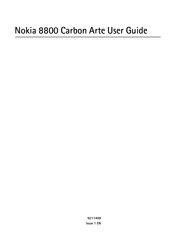 Nokia 8800 User Manual