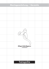 Hans Grohe Allegra Talis Elegance 33840000 Manual