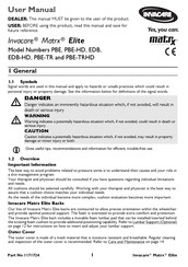 Invacare Matrx Elite EDB-HD User Manual
