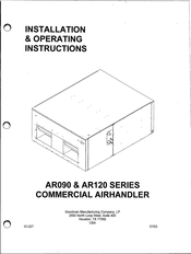 Goodman AHKD15-3 Installation & Operating Instructions Manual
