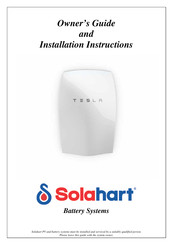 Solahart Tesla Energy Powerwall Owner's Manual And Installation Instructions