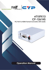 CYP CP-1261HS Operation Manual