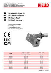 Riello 3477723 Installation, Use And Maintenance Instructions