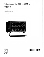 Philips PM 5715 Instruction Manual