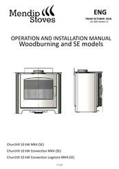 Mendip Stoves Churchill 10 Convection MK4 Operation And Installation Manual