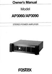 Fostex AP3090 Owner's Manual