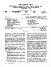 Stromberg-Carlson 585-M Engineering Data