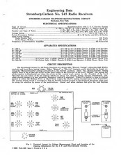 Stromberg-Carlson 245-RB Engineering Data