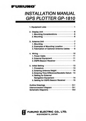 Furuno GP-1810 Installation Manual