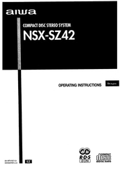 Aiwa NSX-SZ42 Operating Instructions Manual
