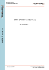 FRONTGRADE GR716-CPCI-DEV Quick Start Manual