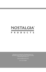 Nostalgia CLRB3PCRR Instructions And Recipes Manual