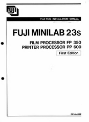 FujiFilm FP350 Installation Manual