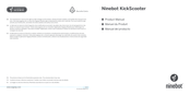 Segway-Ninebot KickScooter E2 Plus Product Manual