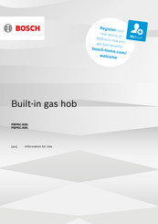 Bosch PBP6C K60 Series Information For Use
