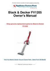 Black & Decker Pivot Plus FV1205 Manual