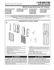 Trane EFD145DLFR000 Series Service Facts