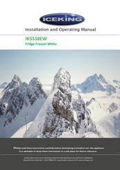 Iceking IK5558EW Installation And Operating Manual