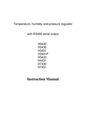 Comet H3433 Instruction Manual