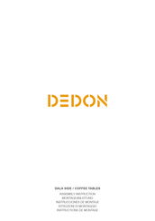DEDON DALA SIDE Assembly Instruction Manual
