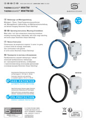 S+S Regeltechnik THERMASGARD MWTM Operating Instructions, Mounting & Installation