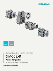 Siemens SIMOGEAR BA 2039-K2 Mounting And Operating Instruction