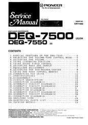 Pioneer DEQ-7550/ES Service Manual