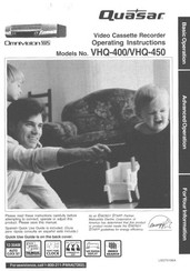 Panasonic Omnivision VHQ-400 Operating Instructions Manual