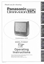 Panasonic OmniVision PV-M2037 Operating Instructions Manual