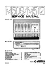 Yamaha M512 Service Manual