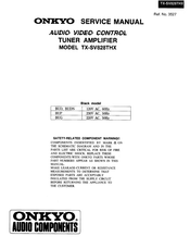 Onkyo TX-SV828THX Service Manual