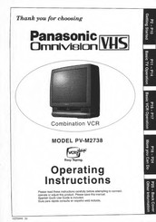 Panasonic PV-M2738 Operating Operating Instructions Manual