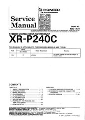 Pioneer XR-P240C Service Manual