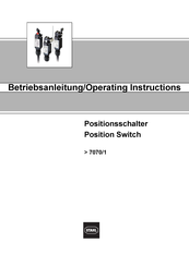 Stahl 7070/1 Operating Instructions Manual