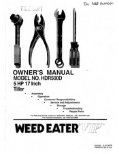 Weed Eater HDR500D Owner's Manual