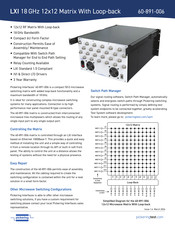 Pickering 60-891-006 Quick Start Manual
