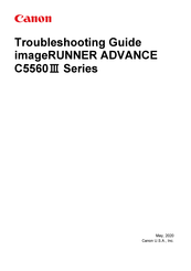 Canon imageRUNNER ADVANCE C5560i II Troubleshooting Manual