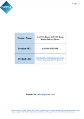 GAOTek GAOtek-LRD-165 Manual