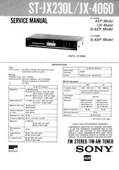 Sony ST-JX4060 Service Manual