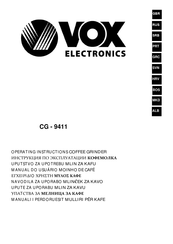 VOX electronics CG-9411 Operating Instructions Manual